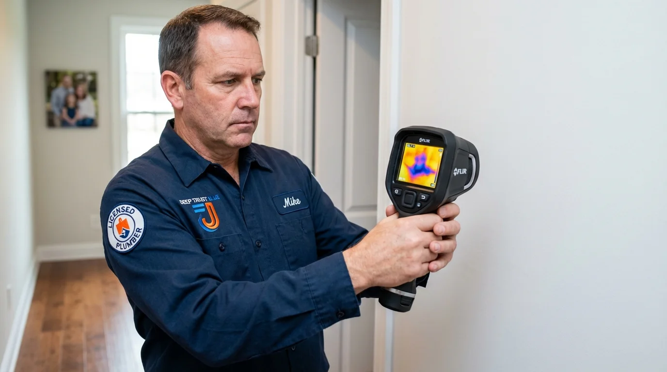 Thermal imaging leak detection by Johns Plumbing LLC in Gilberts